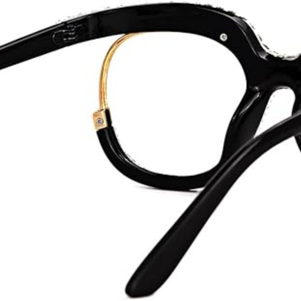 Clear Rhinestone Square Glasses - image 7